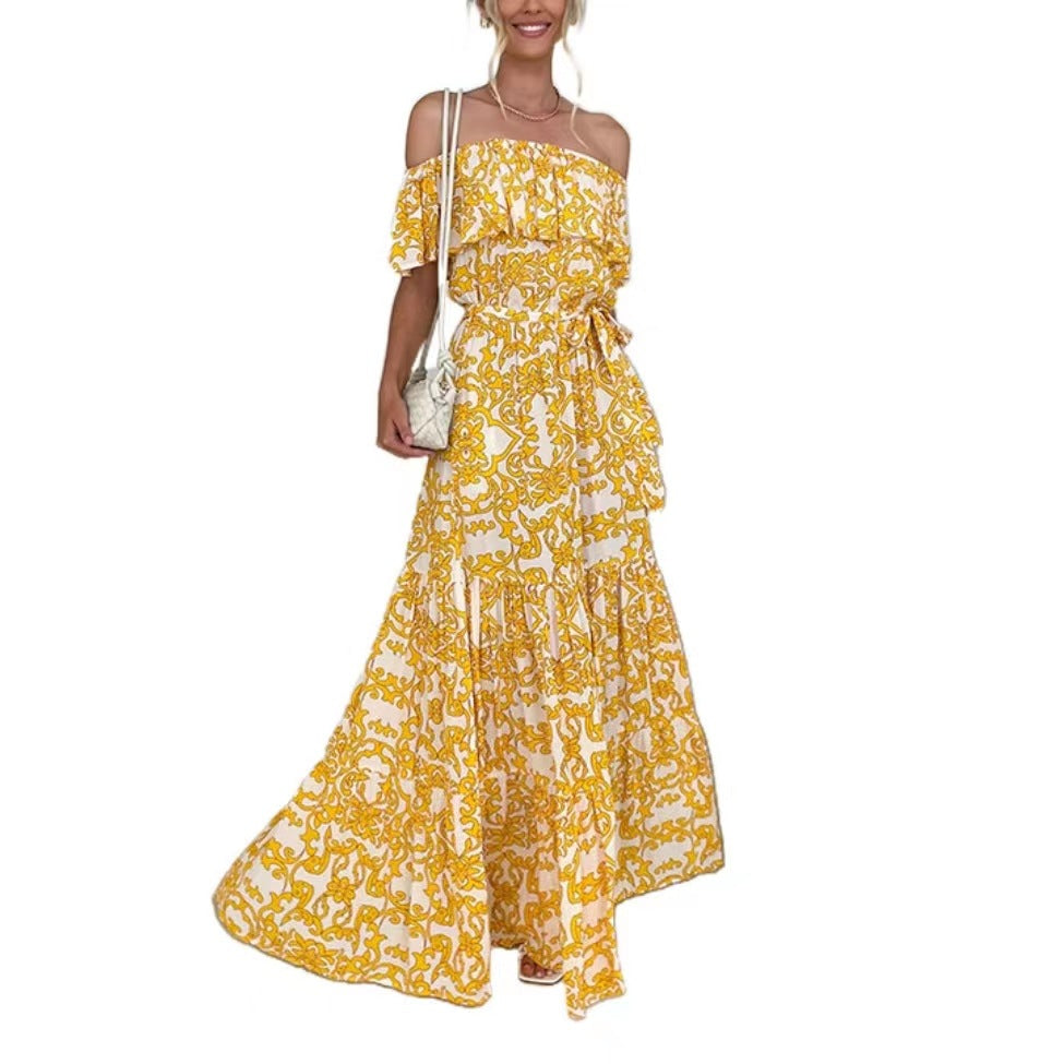 Floral Wrap Midi Dress