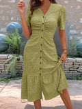 Pleated Chiffon Midi Dress