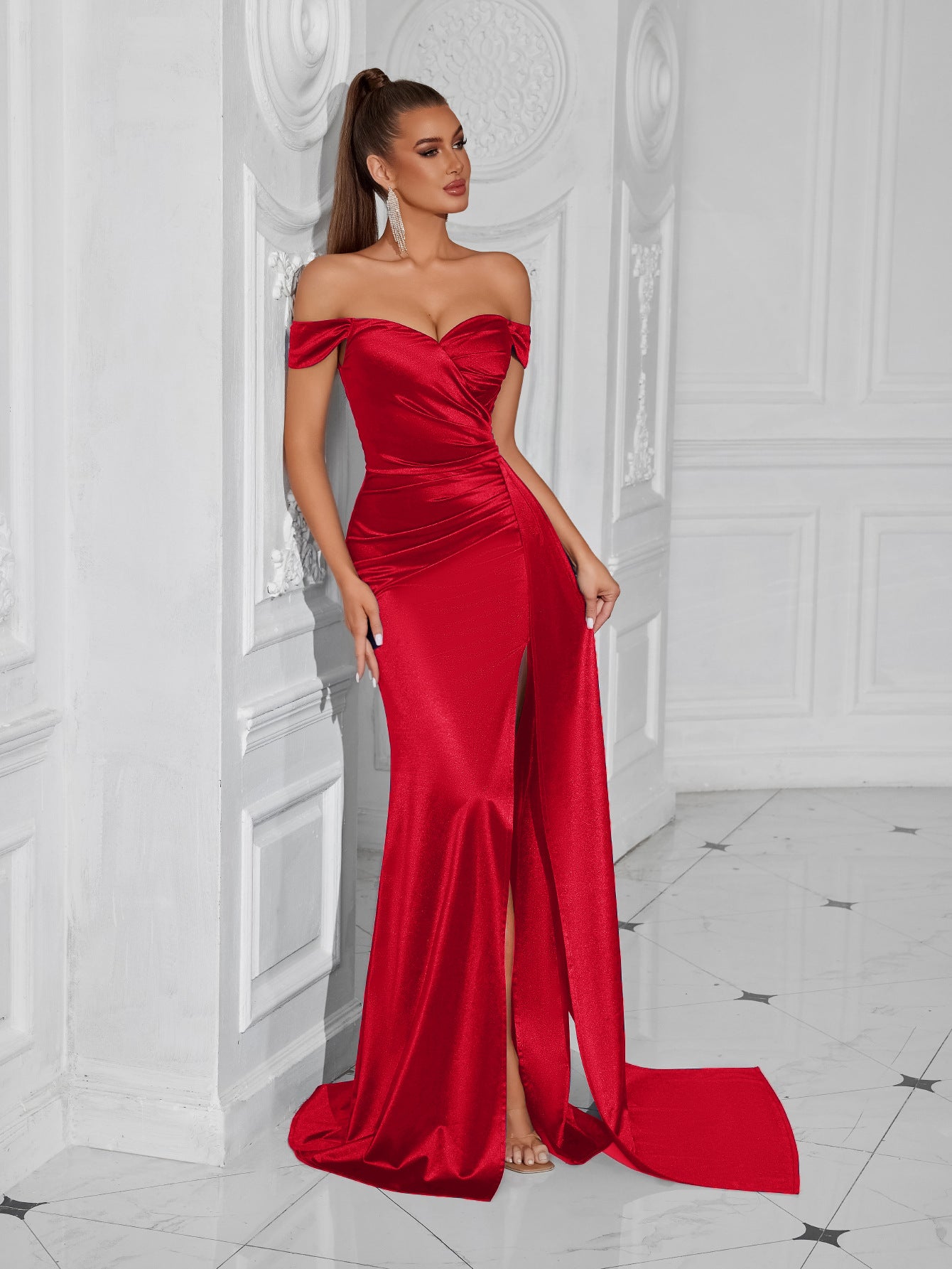 Satin Evening Slip Dress
